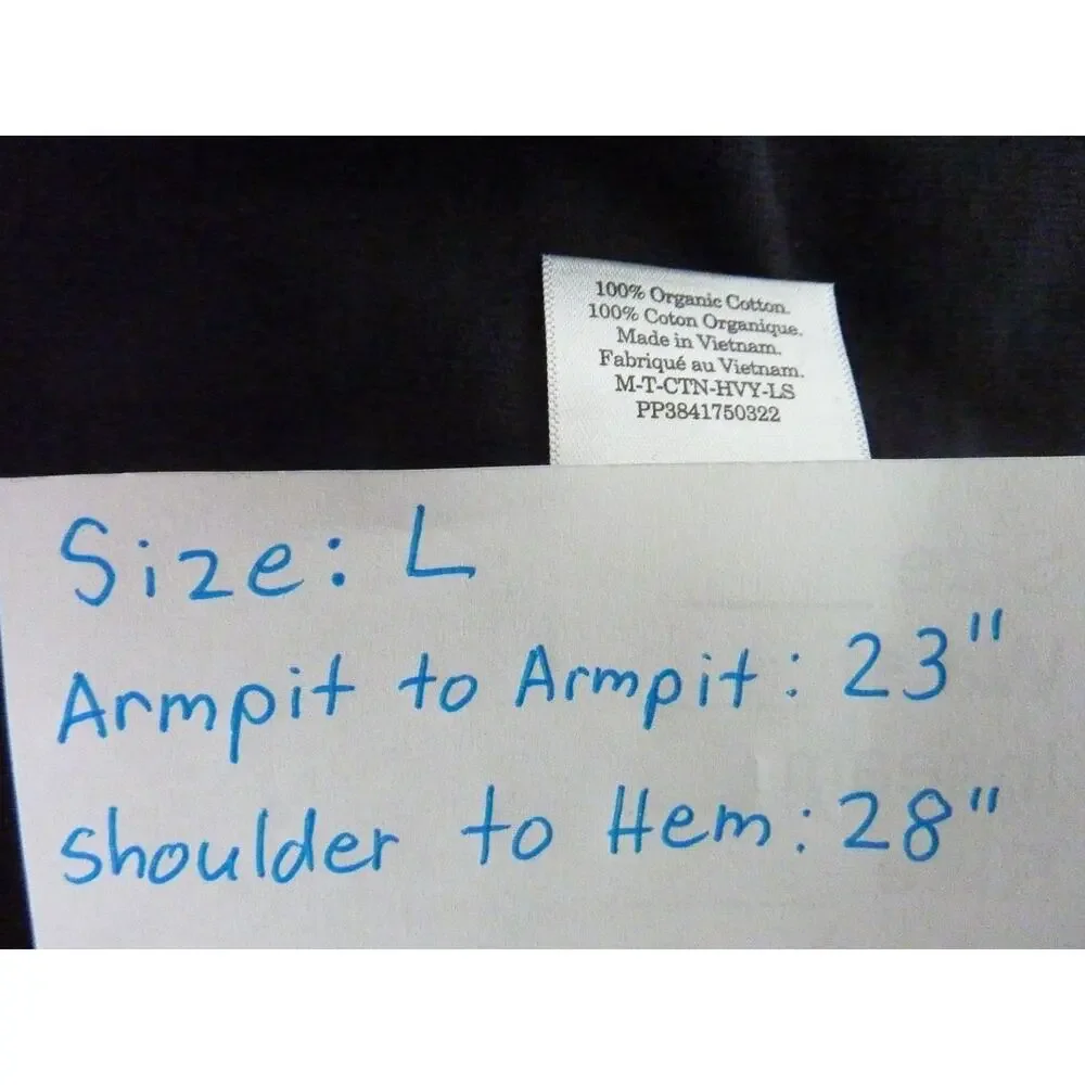 NWOT Everlane Mens Black Long Sleeve Shirt L - Picture 3 of 6